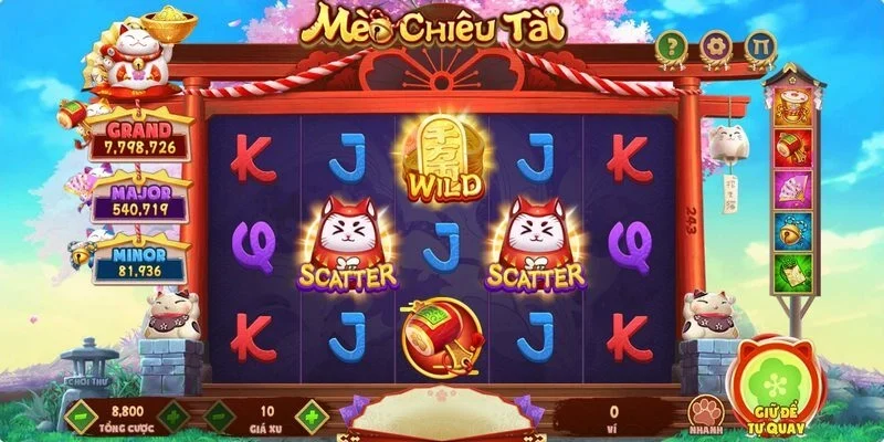 Hướng dẫn cách chơi mèo chiêu tài tại sảnh game Vb88